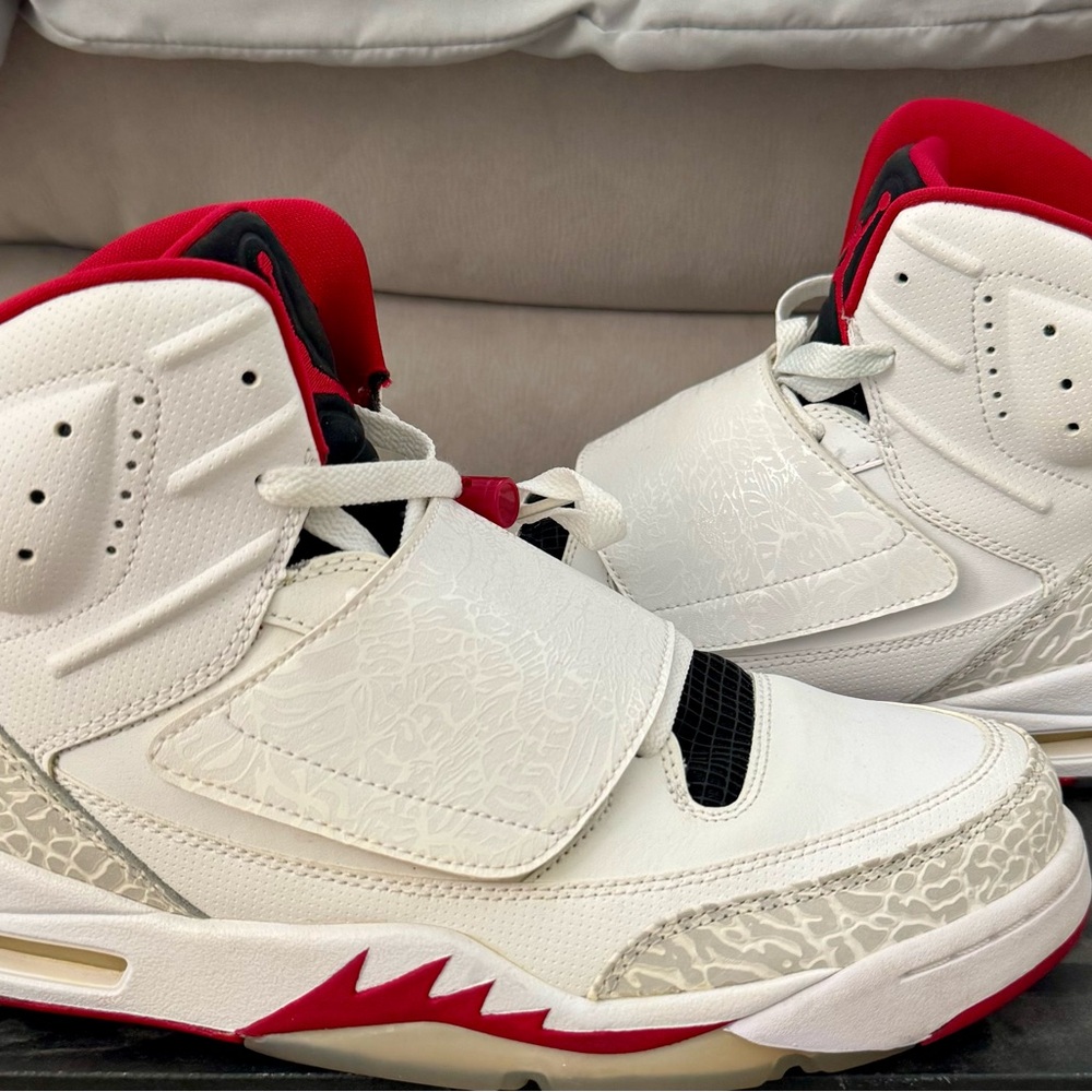 Jordan Son of Sneakers - White, Gym Red, Black